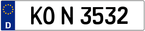 Trailer License Plate